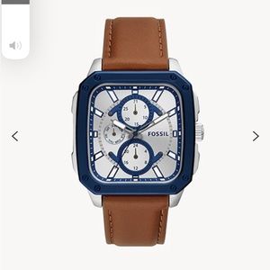 FOSSIL Multifunction Brown Leather Watch